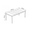 KETER tuintafel Deco Porto Nova 200 walnoot/zwart