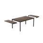 KETER tuintafel uitschuifbaar Deco Porto Nova uitschuifbaar 200-280 walnoot/zwart