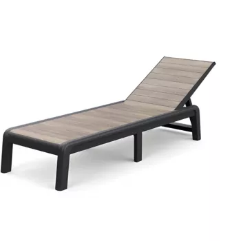 KETER ligstoel Deco Porto grijs/asgrijs