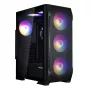 Zalman N7 PLUS V2 ATX midi-tower pc-behuizing, 7 x 120mm ARGB-ventilatoren, gehard glas, zwart