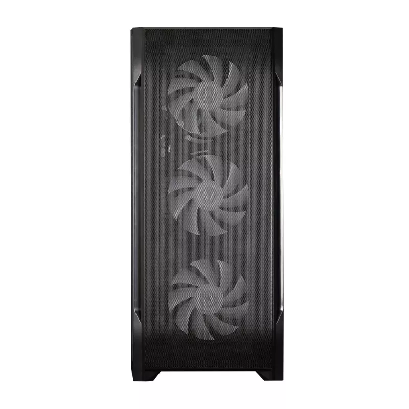 Zalman N7 PLUS V2 ATX midi-tower pc-behuizing, 7 x 120mm ARGB-ventilatoren, gehard glas, zwart