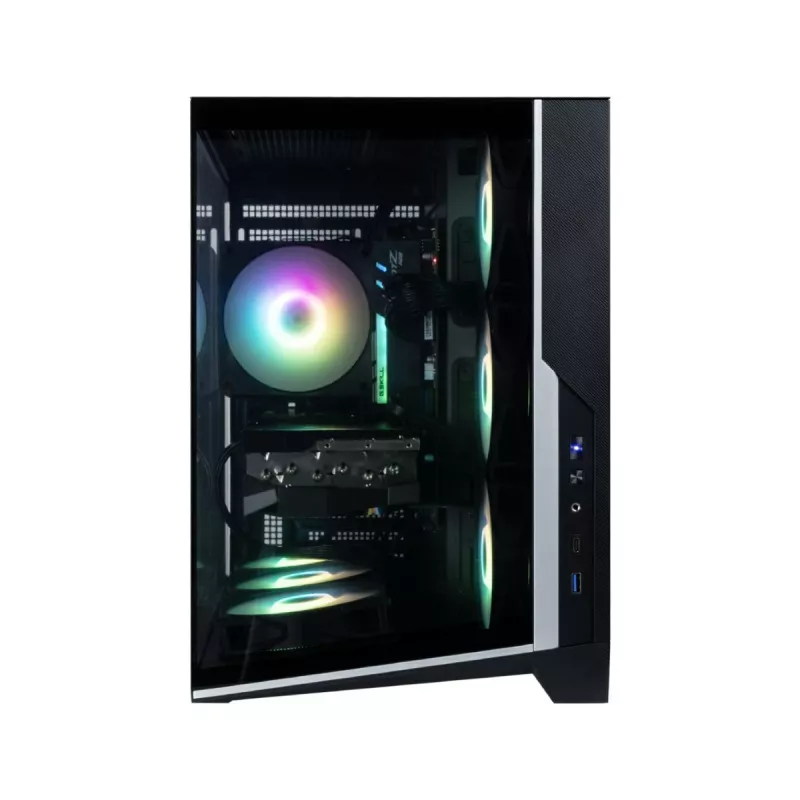 Zalman D40, ATX mid tower pc-behuizing, 7 x 120mm ARGB-ventilatoren, zwart