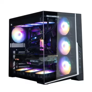 Zalman D40F, ATX mid tower pc-behuizing, 7 x 120mm FRGB-ventilatoren, zwart