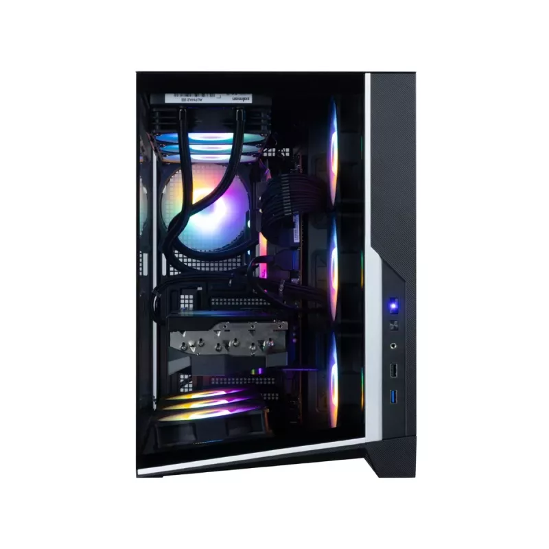 Zalman D40F, ATX mid tower pc-behuizing, 7 x 120mm FRGB-ventilatoren, zwart