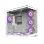 Zalman D40 White ATX Mid-Tower-behuizing met 7 ARGB-ventilatoren en gehard glas