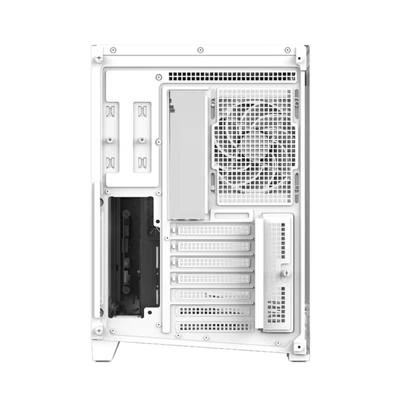 Zalman D40 White ATX Mid-Tower-behuizing met 7 ARGB-ventilatoren en gehard glas