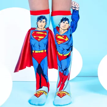 MADMIA kinderen kniekousen sokken Superman cape arm 3D DC Comics / Ms001