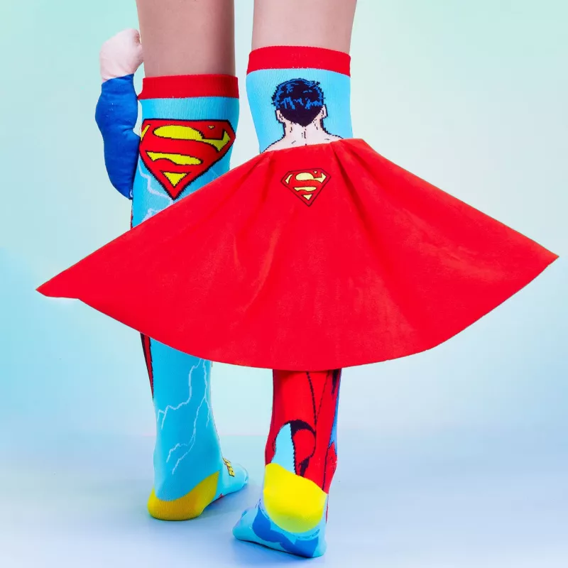 MADMIA kinderen kniekousen sokken Superman cape arm 3D DC Comics / Ms001
