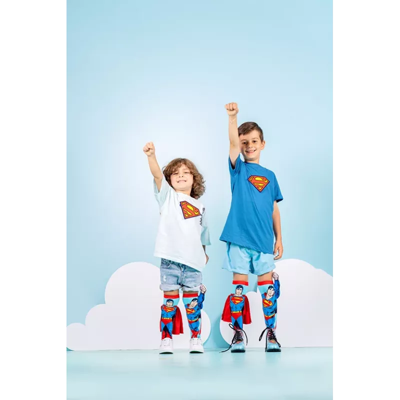 MADMIA kinderen kniekousen sokken Superman cape arm 3D DC Comics / Ms001