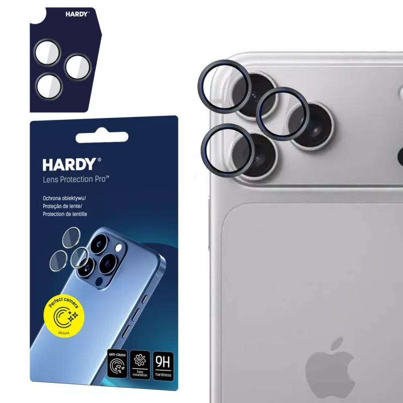 3MK PROTECTION Apple iPhone 18 Pro / 18 Pro Max – HARDY Lens Protection Pro zwart