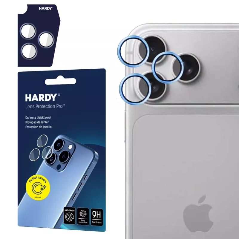 3MK PROTECTION Apple iPhone 18 Pro /18 Pro Max – HARDY Lens Protection Pro lichtblauw