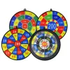 LEAN TOYS spelset dart 36 cm schild met klittenballetjes
