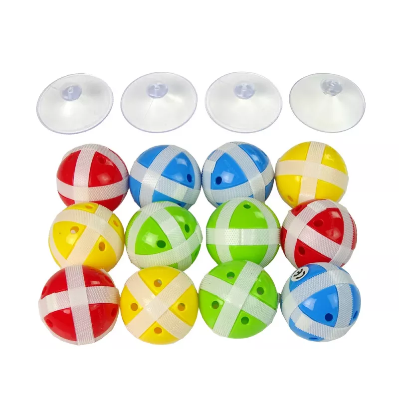 LEAN TOYS spelset dart 36 cm schild met klittenballetjes