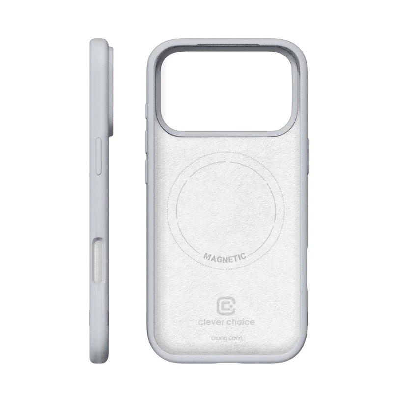 Crong Color Cover Magnetic – MagSafe-hoes iPhone 18 Pro / 17 Pro (grijs)