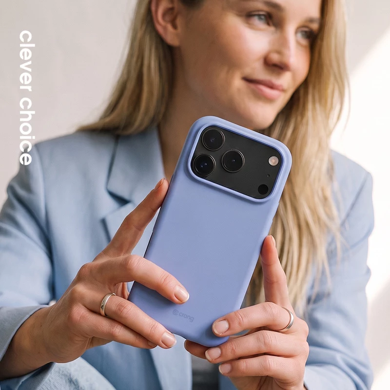 Crong Color Cover Magnetic – hoes MagSafe iPhone 18 Pro / 17 Pro (blauw)