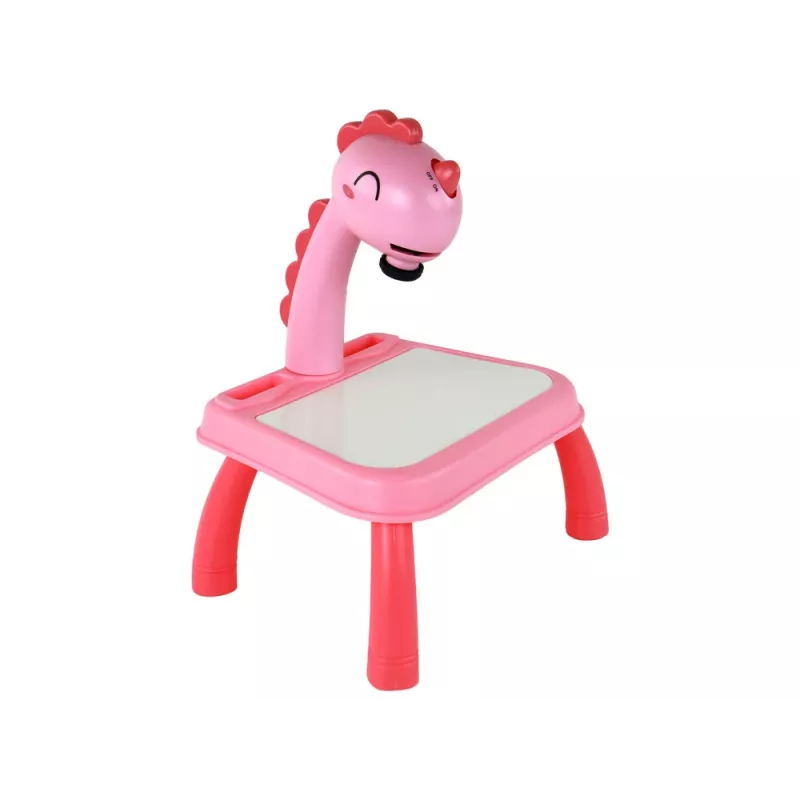 LEAN TOYS whiteboard projector om te leren tekenen roze dinosaurussen