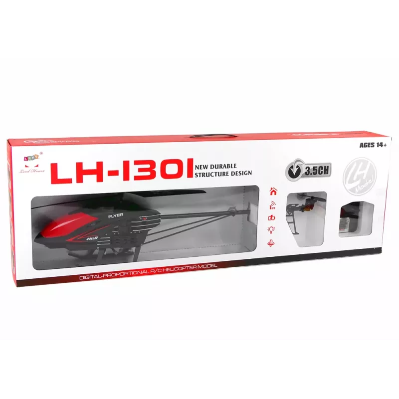 LEAN TOYS LH-1301 2,4G op afstand bestuurbare helikopter zwart