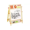 LEAN TOYS houten dienblad 2in1 abacus krijt stift
