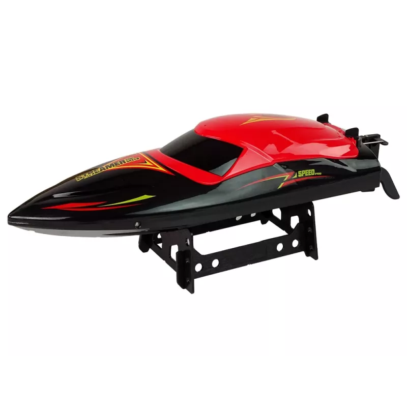 LEAN TOYS R/C motorboot 2,4G rood 35 KM/H