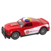 LEAN TOYS brandweerauto 1:14 met licht en geluid, rood