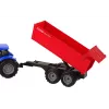 LEAN TOYS tractor met aanhanger landbouwvoertuig boerderij blauw