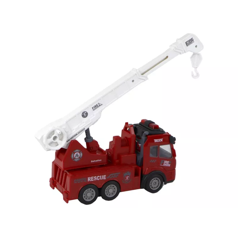 LEAN TOYS brandweer met kraan op afstand bestuurd model