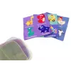 LEAN TOYS zachte tissuebox met 6 stoffen en 3 ritselende kleurrijke doeken