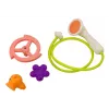 LEAN TOYS walvis badspeelgoed 3 tuiten oranje