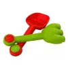 LEAN TOYS zandemmer-set met douche, spatel, hark, vormen, dinosaurus