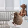 LEAN TOYS pluche kiwi vogel pluche dier mascotte knuffel donkerbruin 25cm