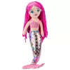 LEAN TOYS Pluche zeemeermin knuffel holografische staart roze 48cm