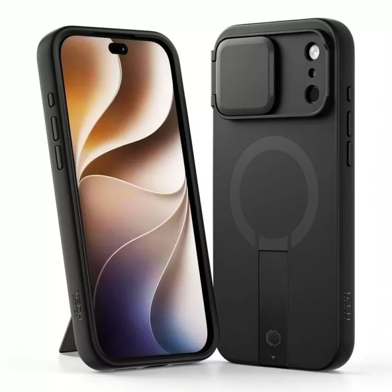 TECH-PROTECT KEVLAR AURA MAGSAFE IPHONE 17 PRO / 18 PRO ZWART