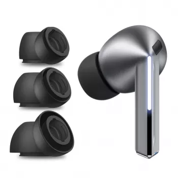Tech-Protect Oordopjes voor Samsung Galaxy Buds 3 Pro in de maten S / M / L – zwart (3 stuks)