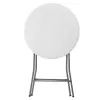 LEAN Klaptafel met vergrendeling catering banket rond wit 80x73cm