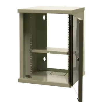 EMITER EM/SOHO-9U 10 inch 9U wandmontage-netwerkkast met glazen deur, 325×330×445 mm, zwart