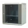 EMITER EM/AP6412 12U wandmontage-netwerkkast 600x450x635mm glasfront zwart