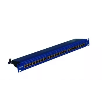 EMITERNET Panel 19, 24xRJ45 STP cat.6 (1U) met kabelmanagement, blauw DCN/PPFA674EKS248C6