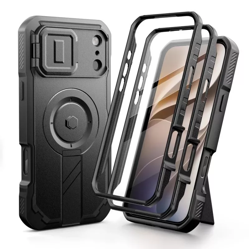 TECH-PROTECT KEVLAR MAGSAFE 2-SET IPHONE 17 PRO / 18 PRO ZWART