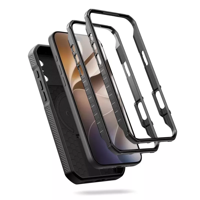 TECH-PROTECT KEVLAR MAGSAFE 2-SET IPHONE 17 PRO / 18 PRO ZWART