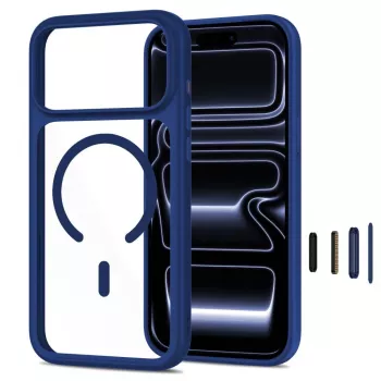 TECH-PROTECT MAGONE MAGSAFE CC + GLASS 2-PACK IPHONE 17 PRO MAX / 18 PRO MAX DEEP BLUE/CLEAR