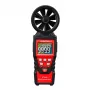 HABOTEST HT625B digitale anemometer met USB, wind-/temperatuur-/luchtvolumemeter, verlicht lcd, externe schoepenradsensor