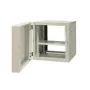 EMITER EM/AH6512 12U wandmontage netwerkkast, 600×550×635 mm, glazen deur
