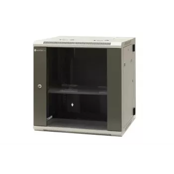 EMITER EM/AH6512 12U wandmontage netwerkkast, 600×550×635 mm, glazen deur