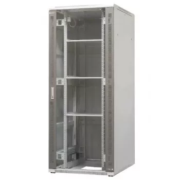 EMITER EM/SH05D-8042 vrijstaande serverkast 42U 800x1000x1980mm zwarte glazen/stalen deur