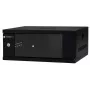EMITER EM/SH02B5404-08 wandmontage netwerkkast 19 inch 4U 550x450x230 mm glazen deur