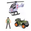 LEAN TOYS onderzoeksbasis dinosauruspark poort helikopter quad figuren ontdekkers