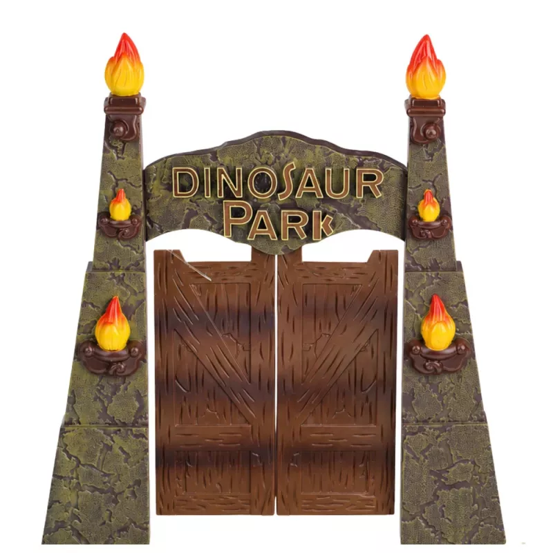 LEAN TOYS onderzoeksbasis dinosauruspark poort helikopter quad figuren ontdekkers