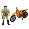 LEAN TOYS dinosaurus onderzoeksbasis-set met dinosaurusfiguren, toren, kooi en accessoires