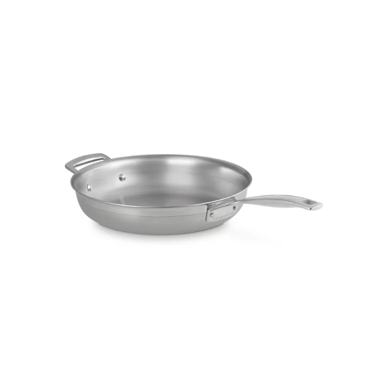 LE CREUSET 3-laags RVS pan zonder coating Ø28cm