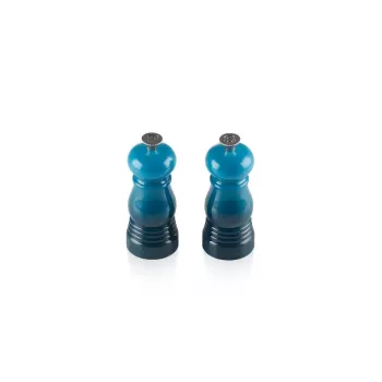 Le Creuset zout- en pepermolenset 11cm blauw